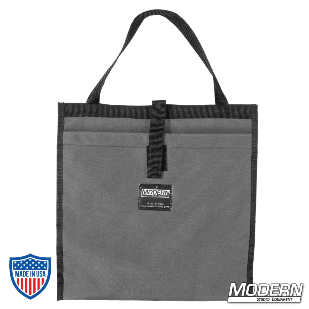 Modern Scrim Bag for 13-1/2", durable Cordura 1000, with stainless steel rod for shape retention, ideal for film grip and rigging.