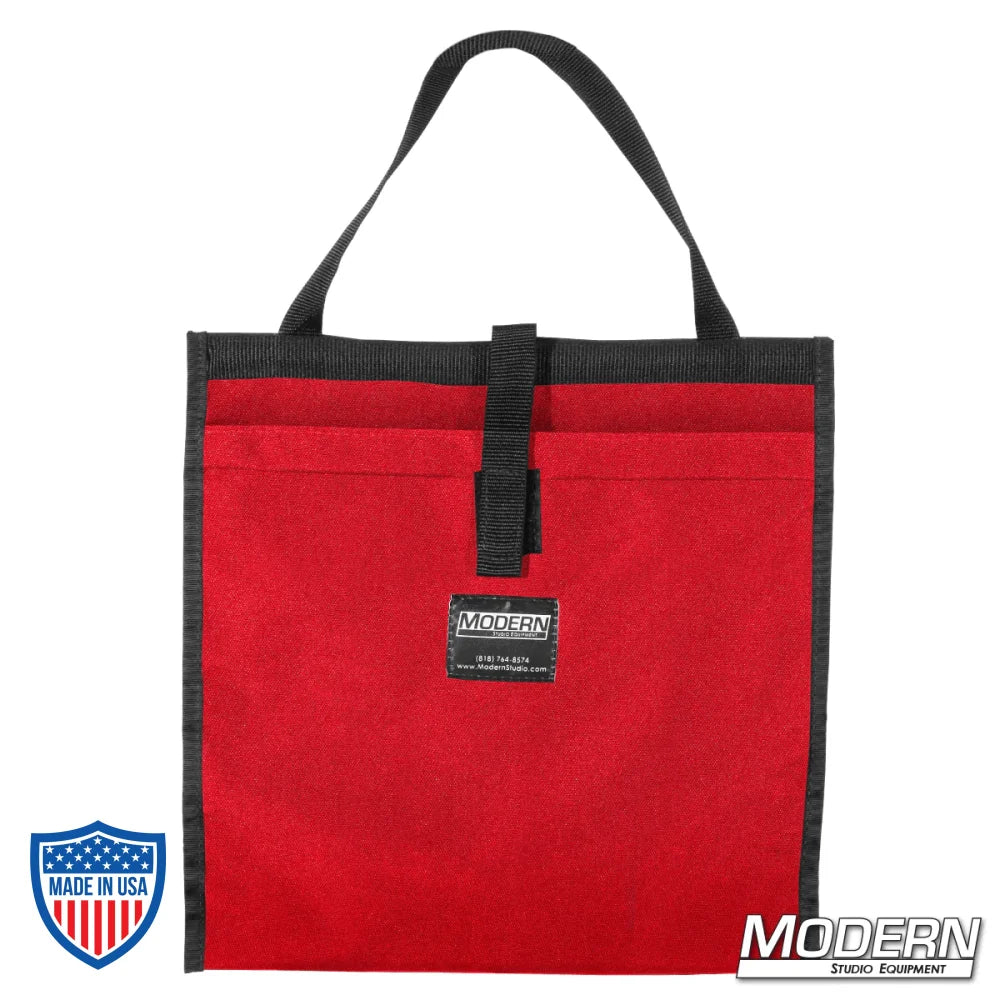 Modern Scrim Bag for 13-1/2" lighting scrims, durable Cordura 1000, stainless steel rod, ideal for film, grip, and rigging equipment.