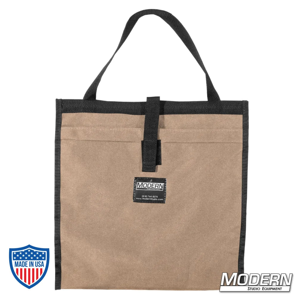 Modern Scrim Bag for 13-1/2", made with Cordura 1000, keeps lighting scrims organized, ideal for film grip and rigging.