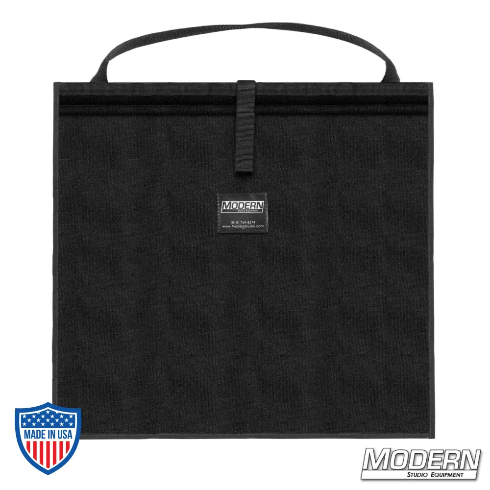 Modern Scrim Bag for 18-1/2" made of Cordura 1000 with stainless steel rod, perfect for organizing lighting scrims in film rigging and grip.
