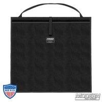 Modern Scrim Bag for 22" lighting scrims for film grip and rigging projects with Cordura 1000 and stainless steel rod for shape retention.