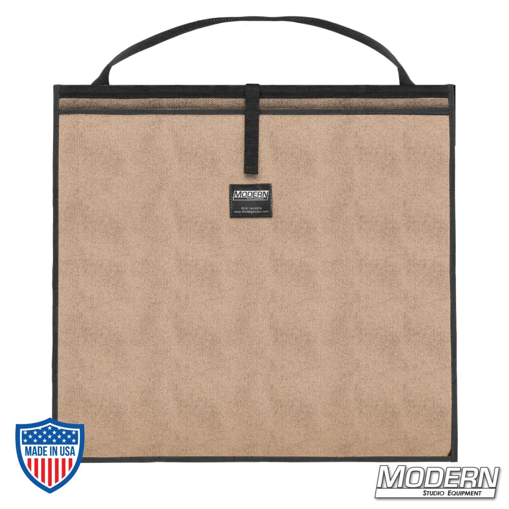 Modern Scrim Bag for 22" made of Cordura 1000 with stainless steel rod, designed for organizing lighting scrims for film grip and rigging.