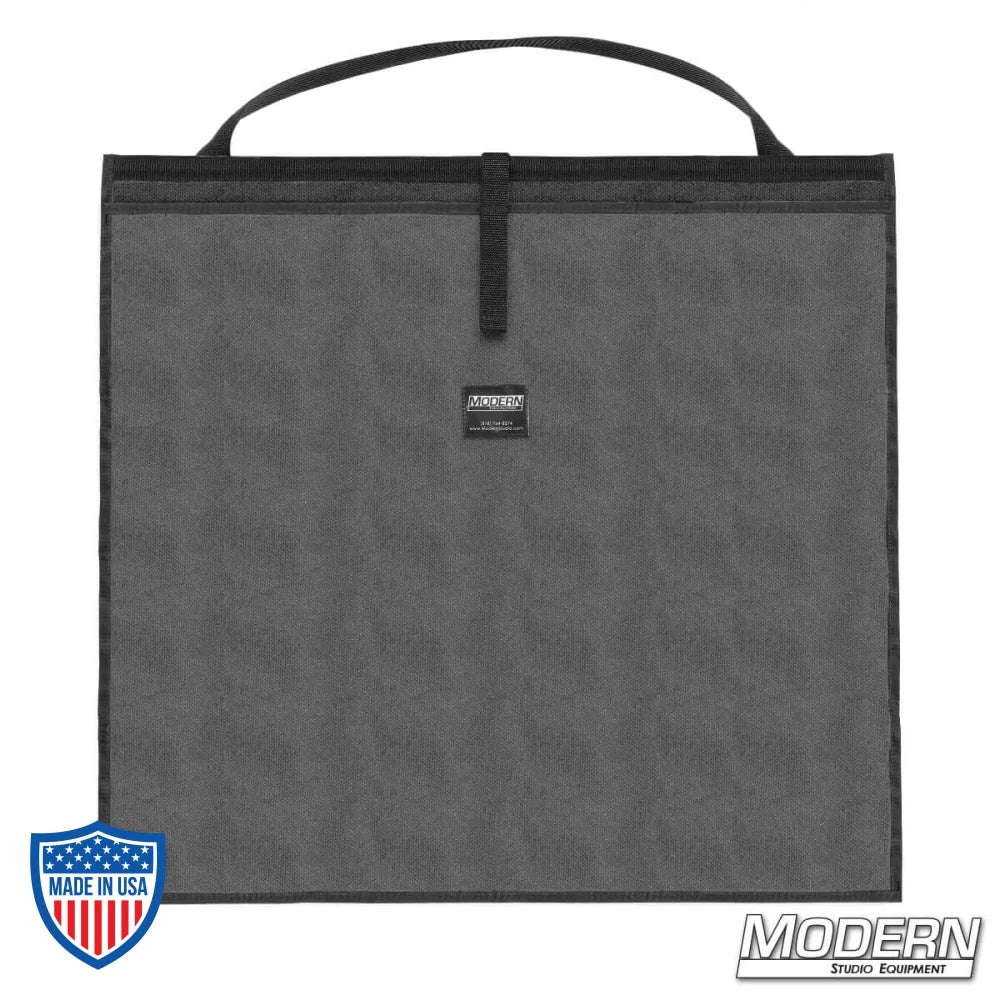 Modern Scrim Bag for 32" made from Cordura 1000, with a stainless steel rod for shape, ideal for organizing film grip rigging scrims
