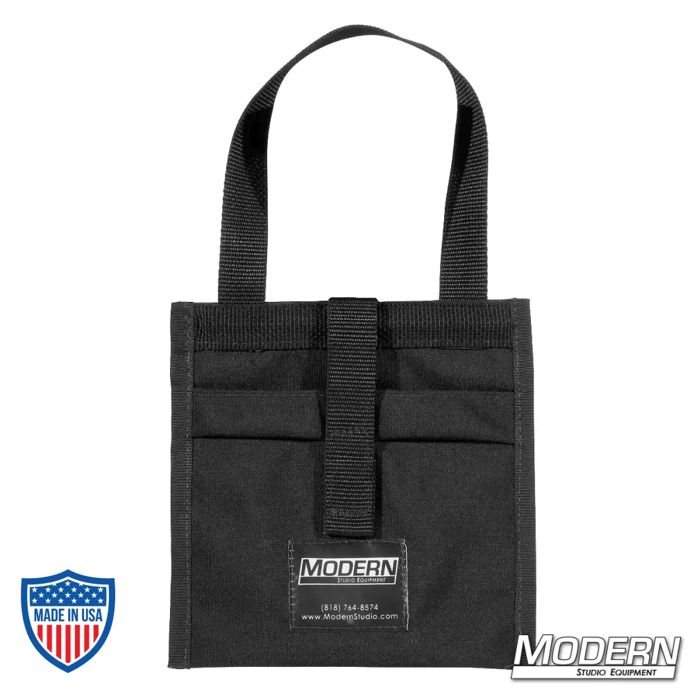 Modern Scrim Bag for 5" lighting scrims made with Cordura 1000 and stainless steel rod for film grip and rigging use
