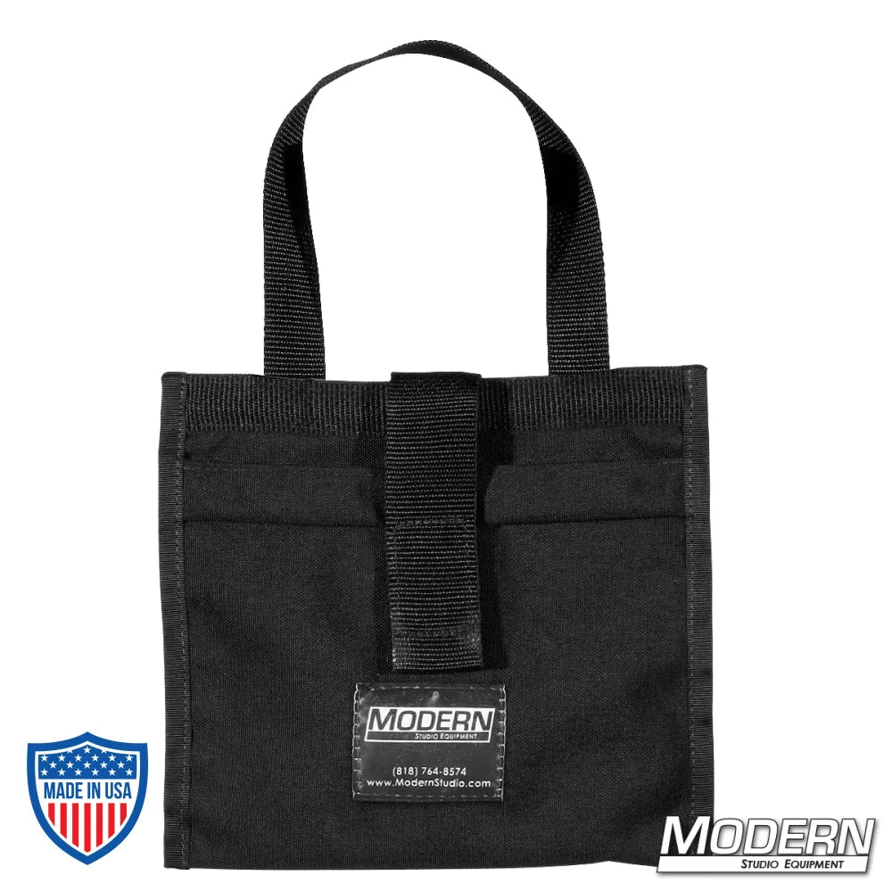 Modern Scrim Bag for 6-1/2" lighting scrims, made from durable Cordura 1000, perfect for film grip and rigging.
