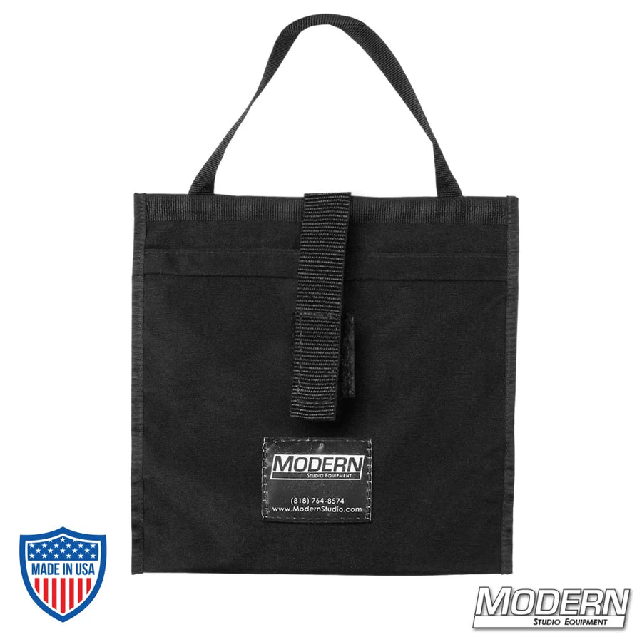 Modern Scrim Bag for 9" with handle, made from durable Cordura 1000 and reinforced with a stainless steel rod for film grip and rigging equipment