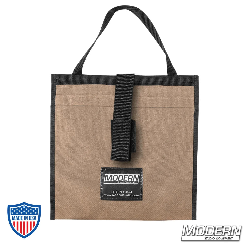 Modern Scrim Bag for 9" made from durable Cordura 1000 with stainless steel rod, perfect for organizing film grip rigging equipment.