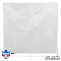 Silent 1/2 Grid Cloth 48" x 48" stainless frame with 2 stop material for diffusing direct light sources in film grip and rigging setups