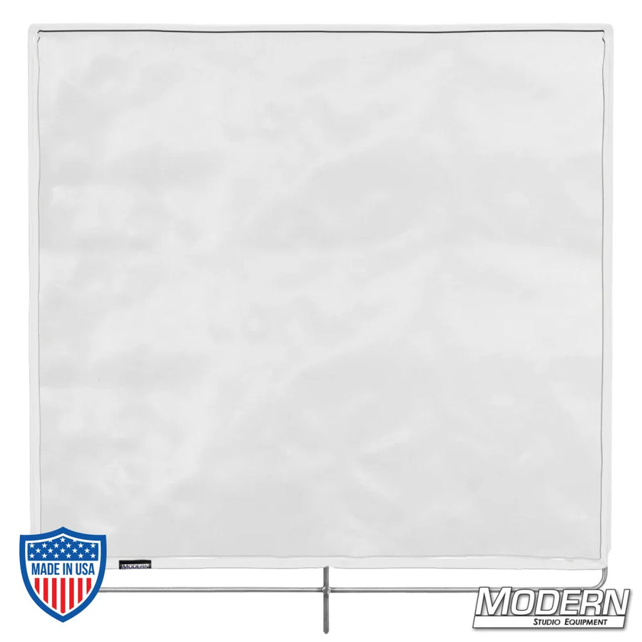 Silent 1/4 Grid Cloth - 48" x 48" stainless frame with 0.5 stop material for light diffusion in film grip rigging