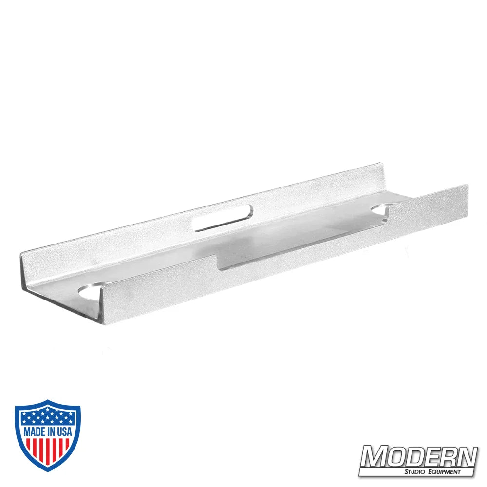 Aluminum channel for skateboard dolly used in film grip rigging