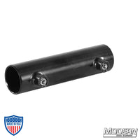 Sleeve For 1" Round Pipe - Black Zinc With Set Screws