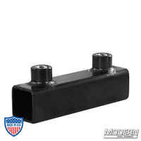 Sleeve For 3/4" Square Tube - Black Zinc With Set Screws