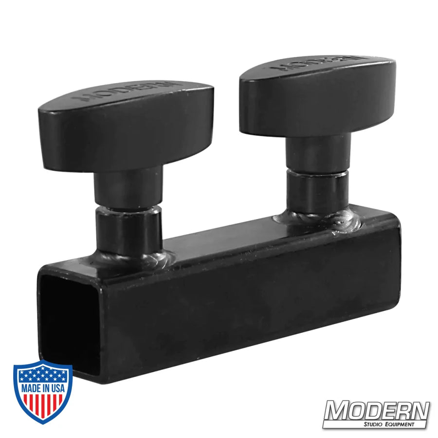 Sleeve For 3/4" Square Tube - Black Zinc With T-Handles