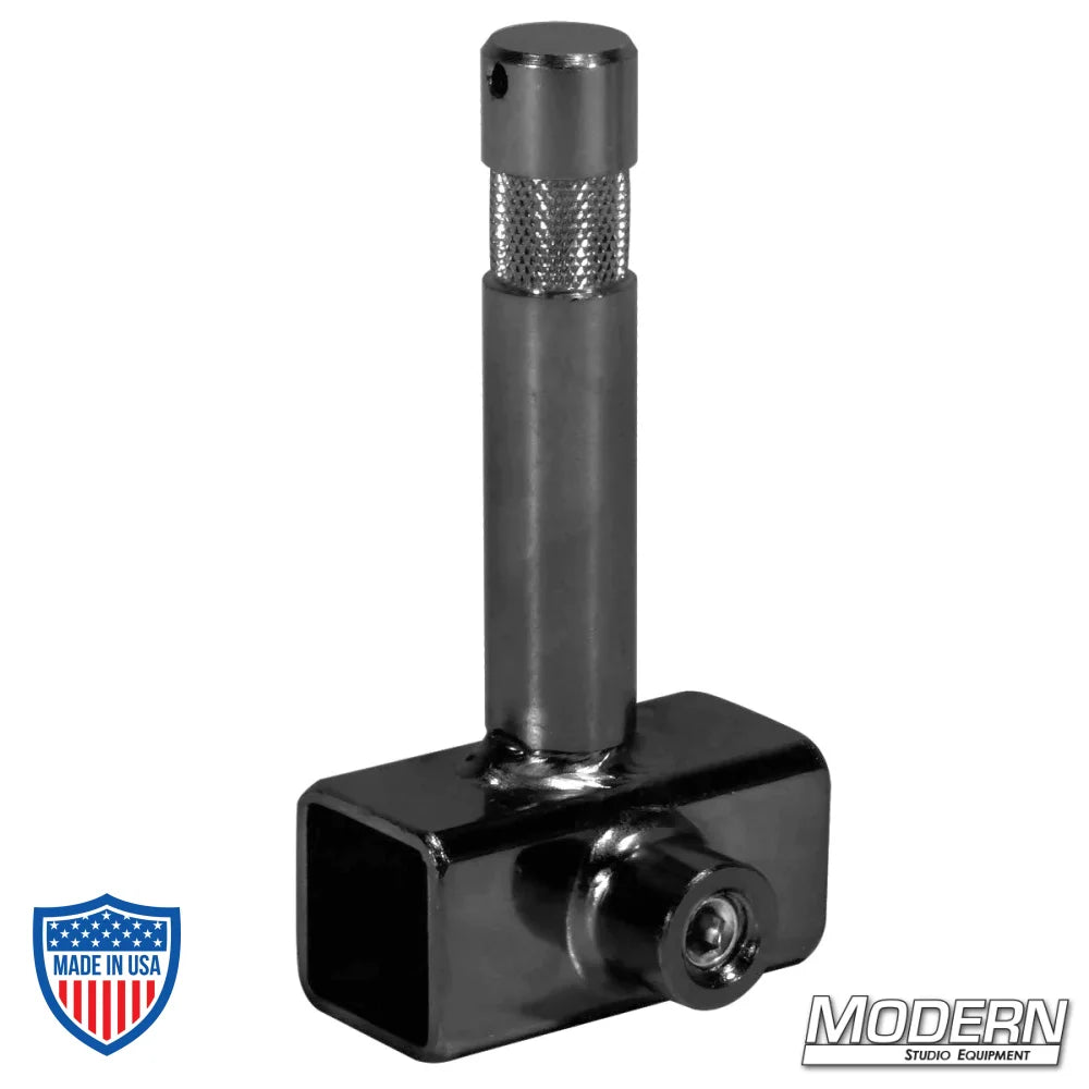 Slider With Baby Pin For 3/4" Square Tube - Black Zinc