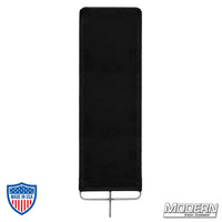 Stainless steel frame solid flag with 16 oz. Commando cloth for film grip rigging.