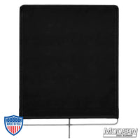 Stainless steel frame solid flag with 16 oz. Commando cloth, ideal for film grip and rigging minimizing light for professional setups