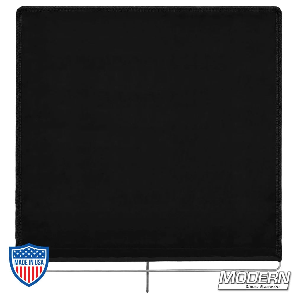 Solid Flag 48" x 48" with stainless steel frame and 16 oz. Commando cloth, ideal for film grip and rigging setups.