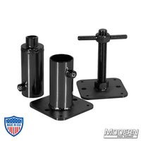 Speed-Rail® Wall Spreader 3 Piece Kit for Film Grip Rigging 1-1/4" Black Zinc