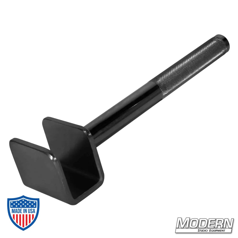 Steel Set Wall Carrier - Black Zinc for film grip rigging. Full-sized carrier for standard set walls.