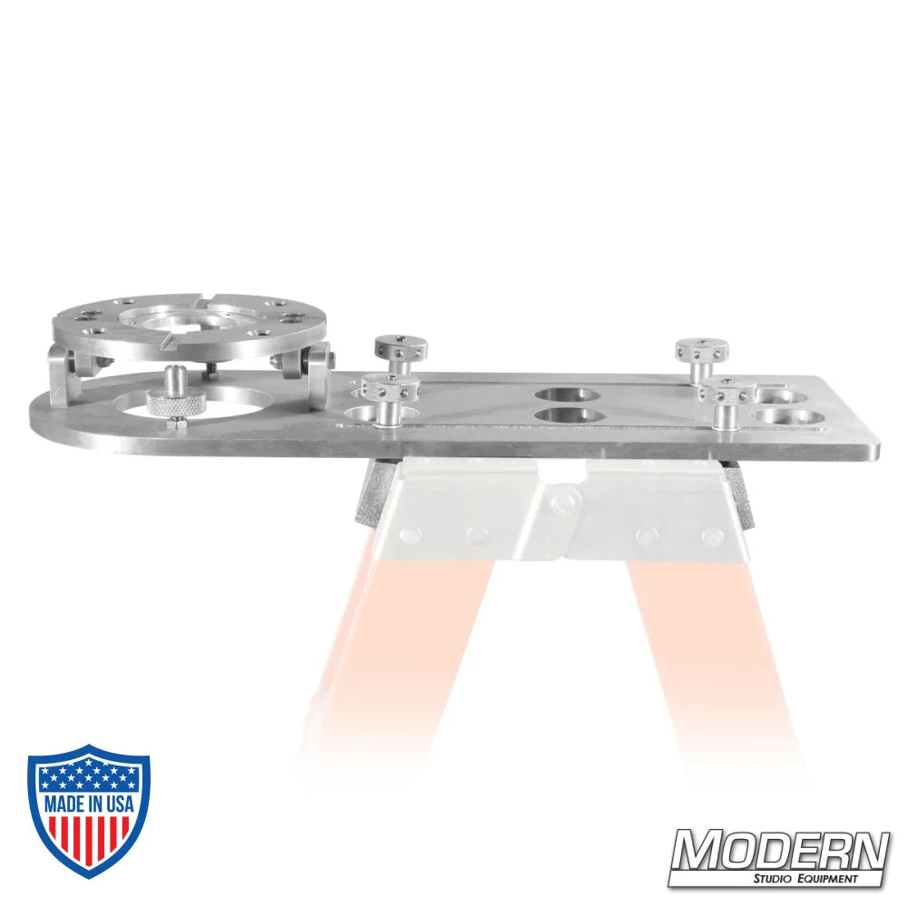 Step Ladder Mitchell Mount for film grip rigging, extends camera 24" on double sided step ladder.