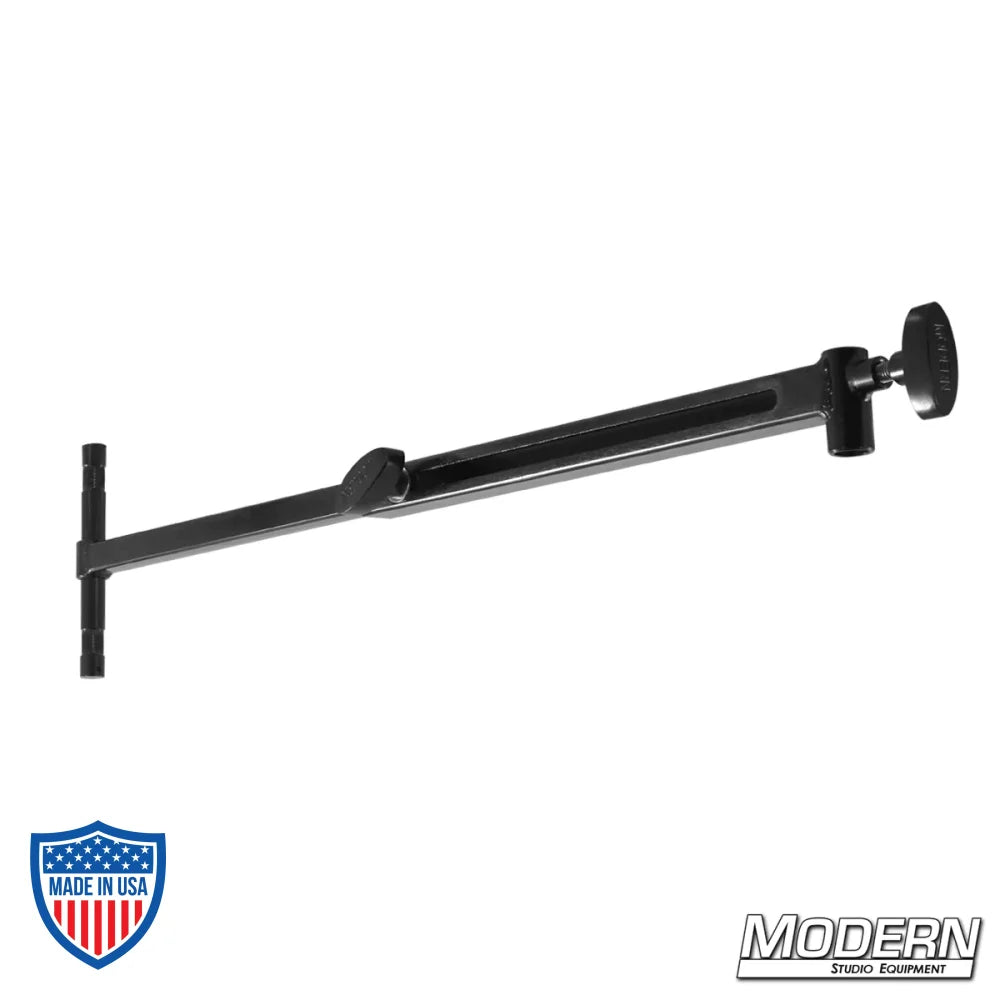 Telescoping Baby Offset Arm with Black Zinc Finish for Film Rigging and Grip Equipment