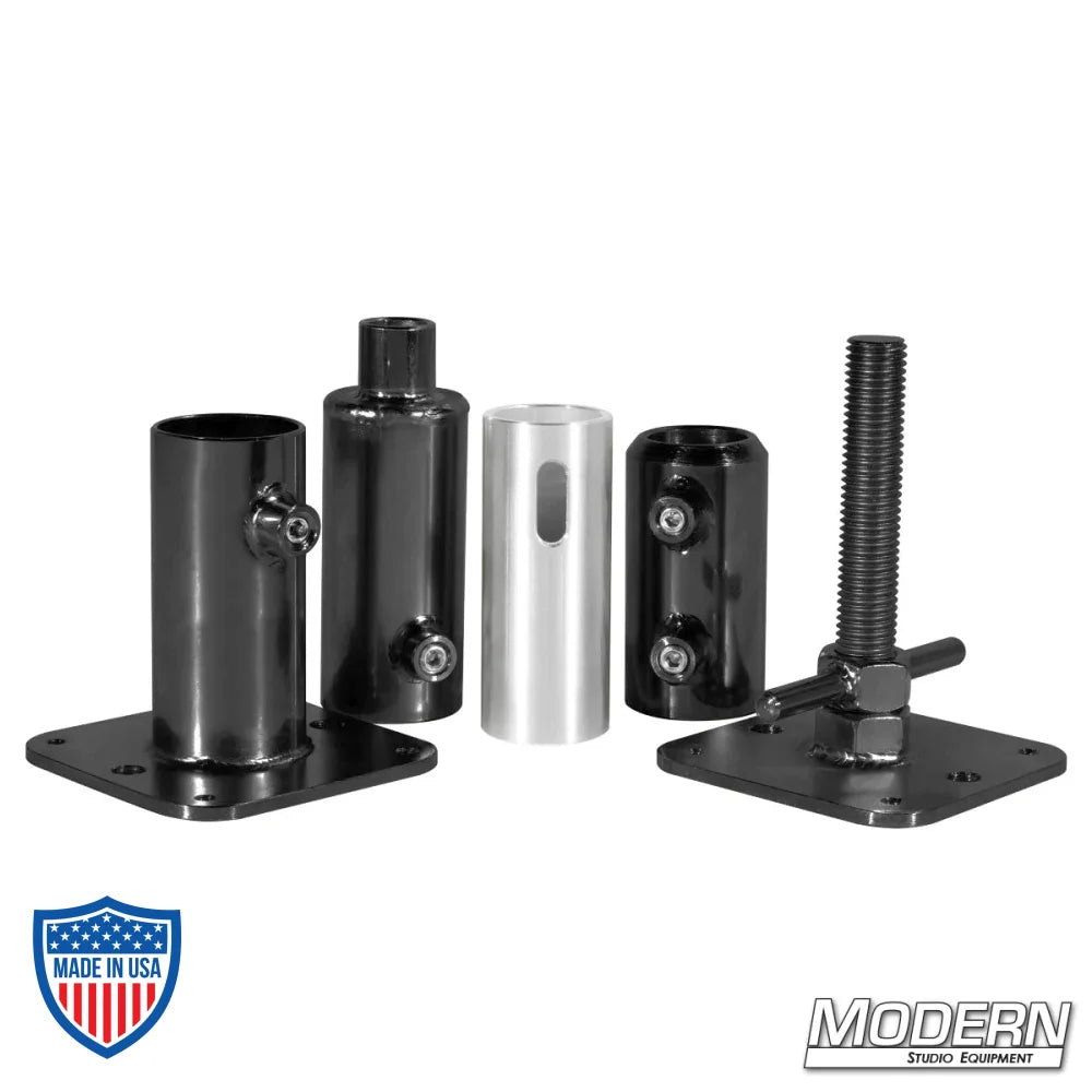 Telescoping Wall Spreader Kit for 1-1/4" Speed-Rail® in Black Zinc for Film Grip Rigging