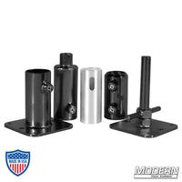 Telescoping Wall Spreader Kit for 1-1/4" Speed-Rail® in Black Zinc for Film Grip Rigging