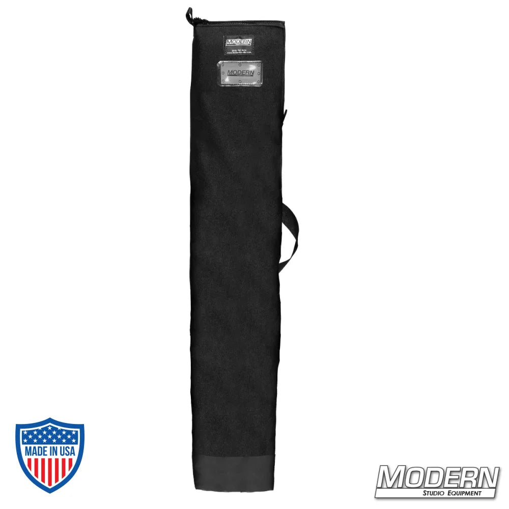 Black Cordura 1000 Wag Flag Bag for up to three 6' flags, featuring rubber handle and vinyl bottom for film grip and rigging.