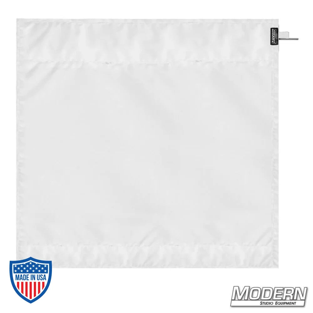 Wag Flag - Bleached Muslin, film grip, and rigging accessory for Ultrabounce® with bright white soft bounce and negative fill options.