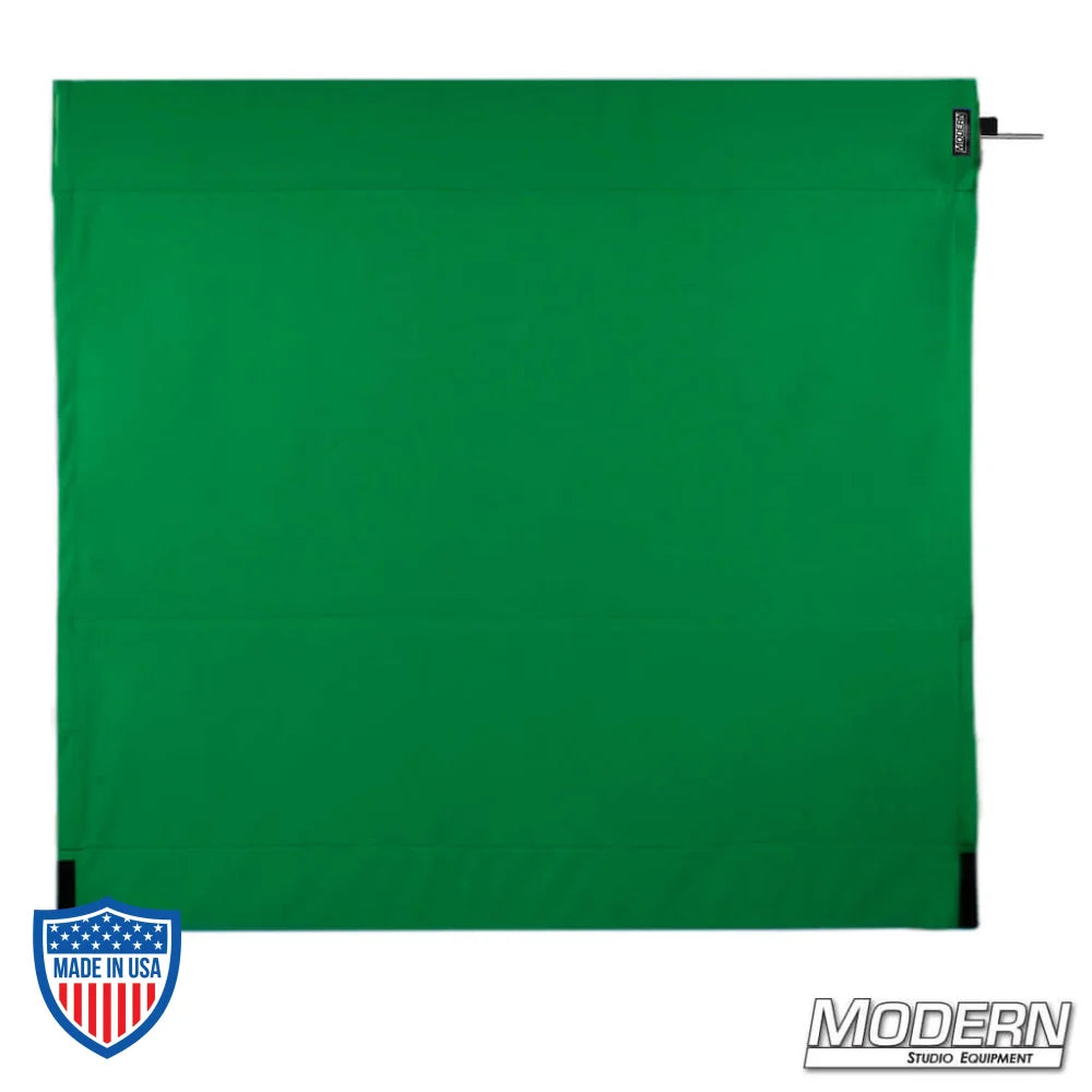 Chromakey Green Wag Flag for film grip rigging with stainless frame by Modern Studio Equipment.