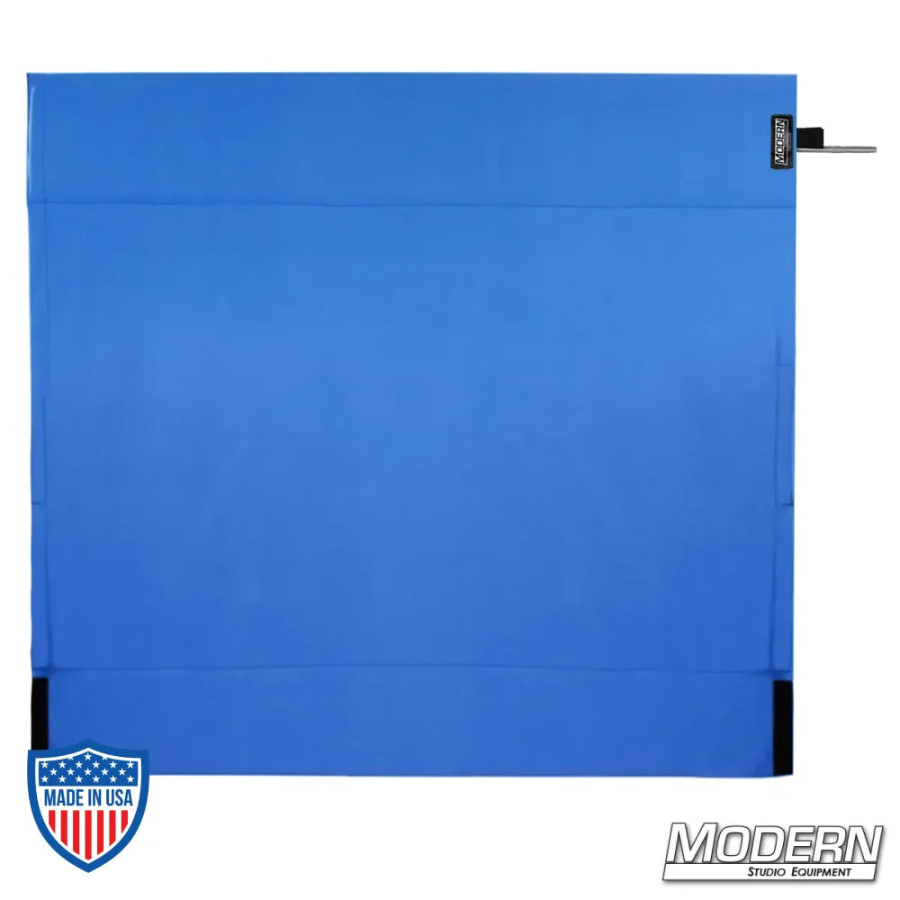 Blue Wag Flag for film grip and rigging with uncovered stainless frame