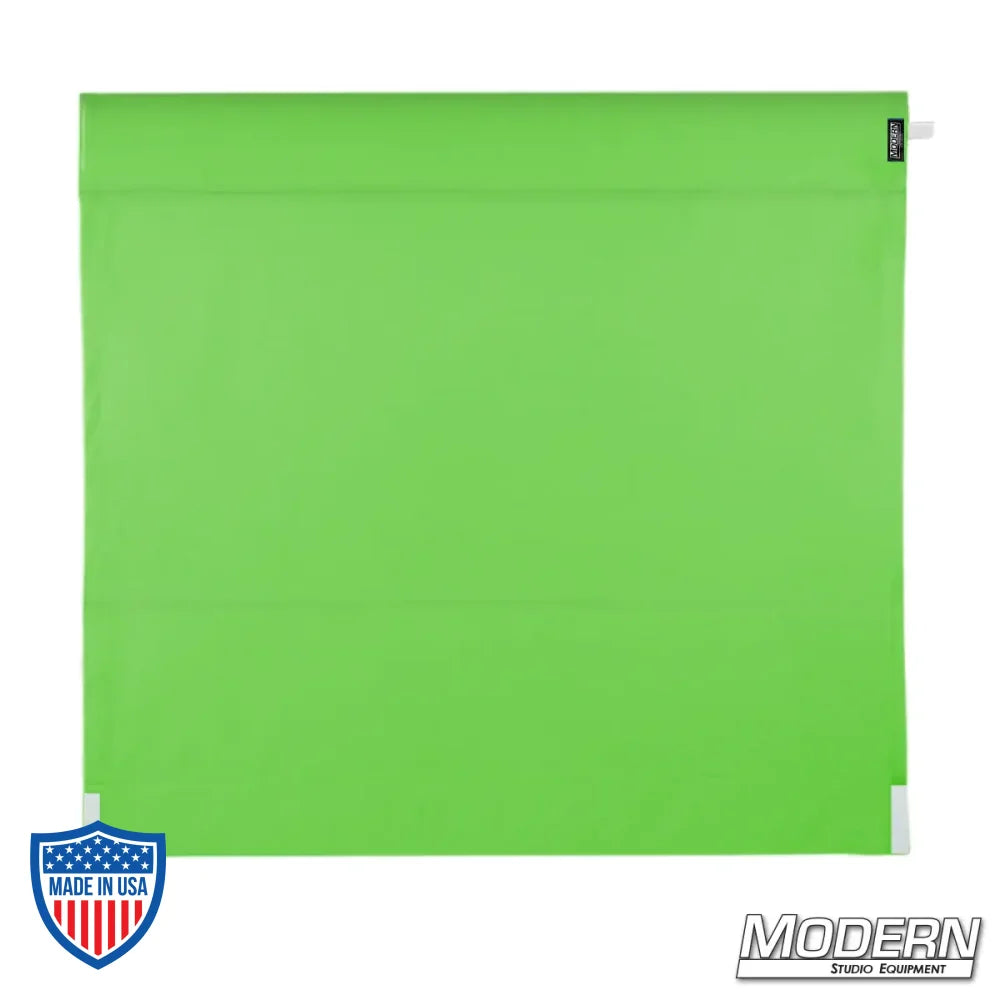 Digital Green Wag Flag for film grip rigging with uncovered stainless frame by Modern Studio Equipment.