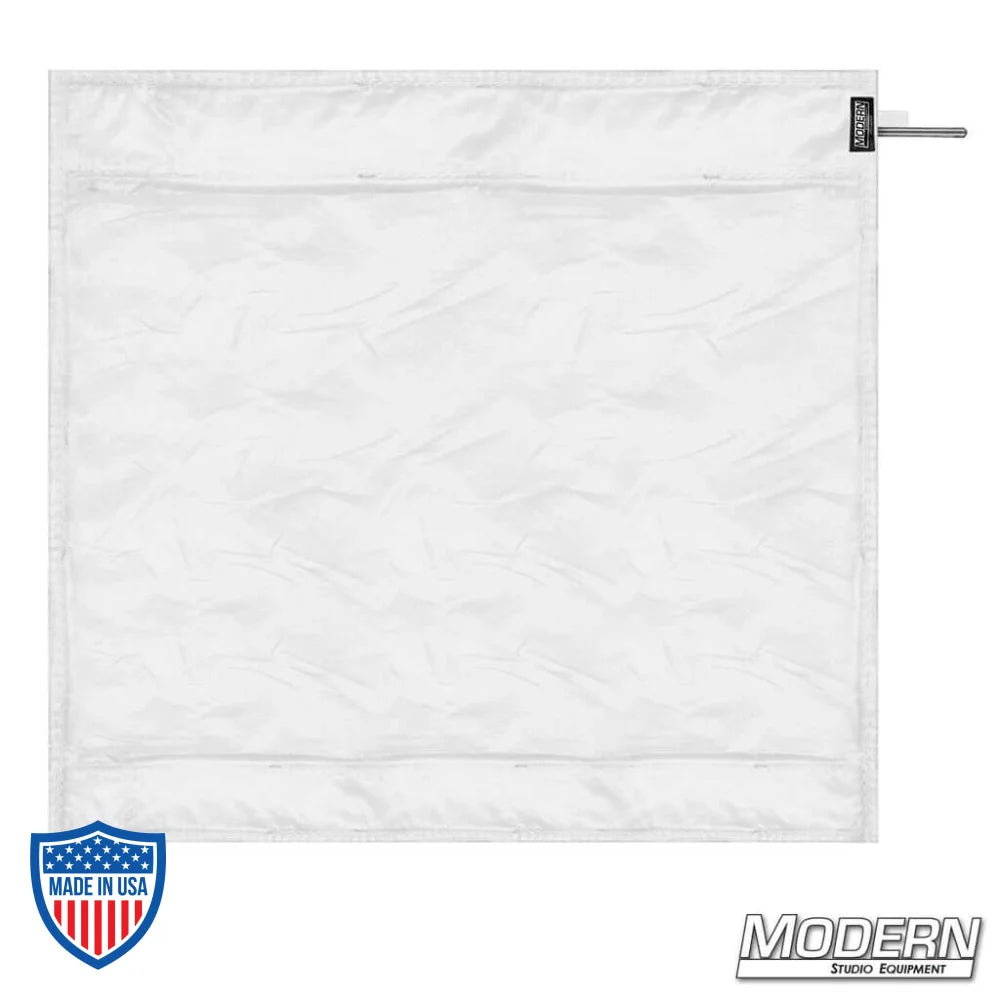 Silent 1/2 grid material for Wag Flag frame used in film grip rigging by Modern Studio Equipment