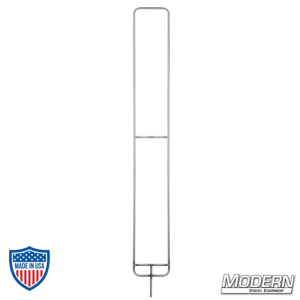 Wag Flag Stainless Frame for film grip and rigging, measures 6"es wide by 48"es long, perfect for studio setups.