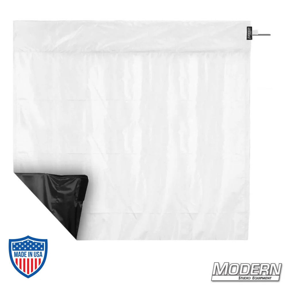 Wag Flag Ultrabounce® with white opaque soft bounce on one side and black negative fill for film grip and rigging.
