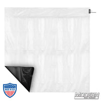 Wag Flag Ultrabounce® with opaque material for film grip rigging showing white soft bounce and black negative fill sides.