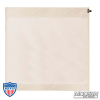 Unbleached Muslin Wag Flag for film grip rigging, off white cotton material for bounce or heavy diffusion with stainless steel frame