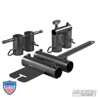 Wide Over and Under Boom Kit for 1-1/2" Speed-Rail® in Black Zinc for film grip and rigging equipment setup