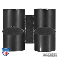 Black Zinc Wide Over and Under 1-1/4" Speed-Rail® with T-Handles for Film Grip Rigging