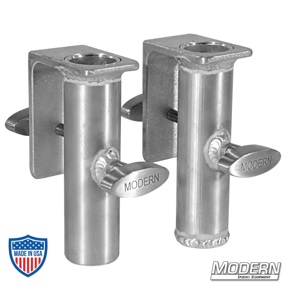 Yaeger Umbrella Kit for film grip and rigging, pass through and non-pass through clamps by Modern Studio Equipment.