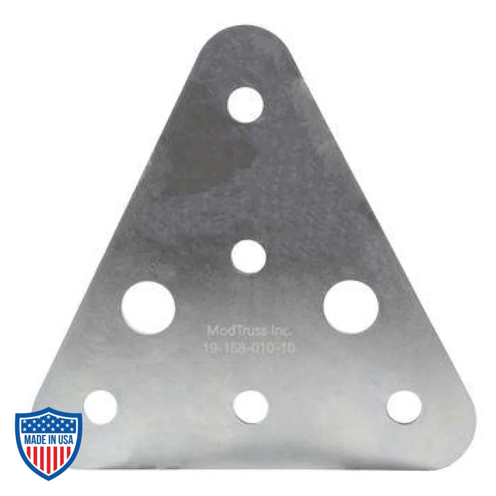 ModTruss 180º Gusset Splice Plates 3’’ Truss 9’’ x 9’’ 180 Degree