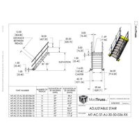 ModTruss Adjustable Height Stair Assemblies