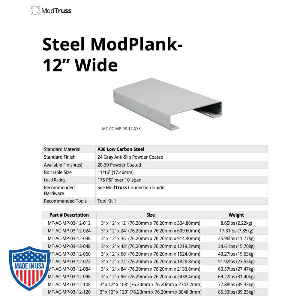 ModTruss Steel Mod Plank