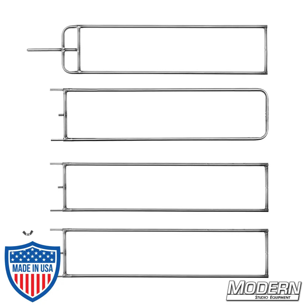 Modular Wag Flag Frame made from military grade 304 stainless steel for film grip and rigging, 4', 6', or 8' versatile travel-friendly design