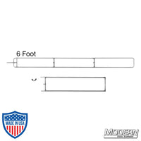 Modular Wag Flag Frame in 6' configuration, made from military-grade 304 stainless steel, ideal for film grip and rigging needs.