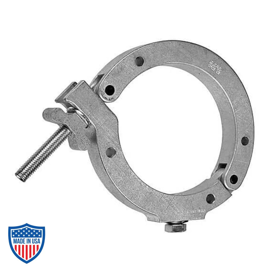 Monstro-Coupler 5.56" aluminum pipe clamp for film grip rigging.