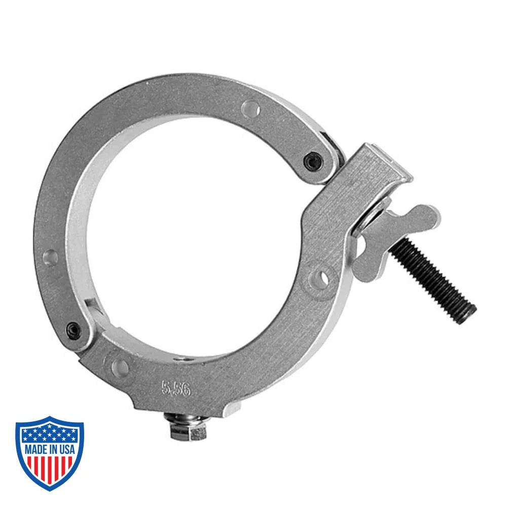 Monstro-Coupler for film grip rigging, CNC machined aluminum, fits larger pipes, narrow size range, high tolerance attachment.