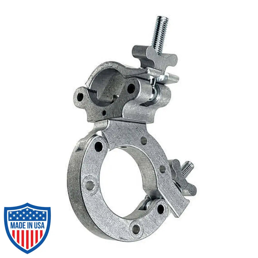 Monstro Swivel Coupler for fastening 3-inch to 2-inch tube, ideal for film grip and rigging equipment.