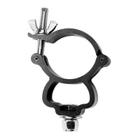 Mini-Coupler for film grip rigging with 330-pound load limit, featuring 3/8-inch x 3/4" Grade 5 bolt, Belleville washer, and Nylock nut.