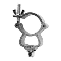 Mini-Coupler 1" wide, fits 1.65"-2" OD tubes, for film grip rigging, 330 lbs load capacity with Grade 5 bolt and Nylock nut